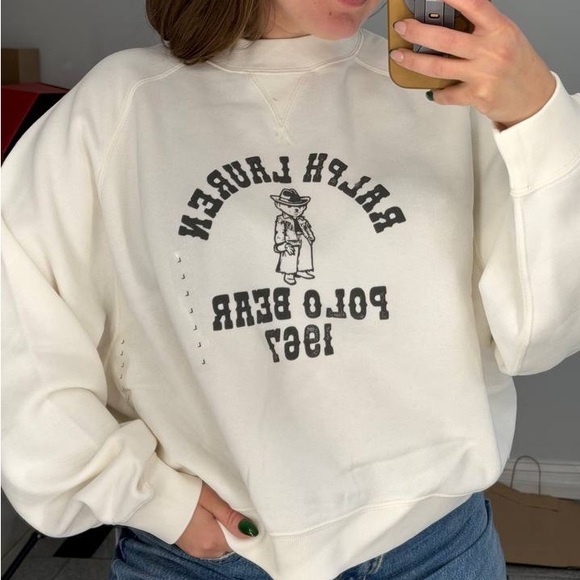 Ralph Lauren Women's White Graphic Sweater